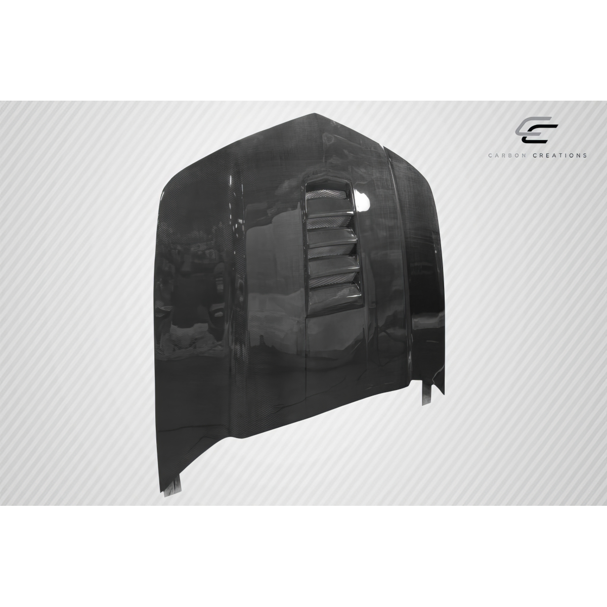 Modify your Chevrolet Camaro 2010 with our Exterior/Hoods - Showing front view of carbon fiber hood