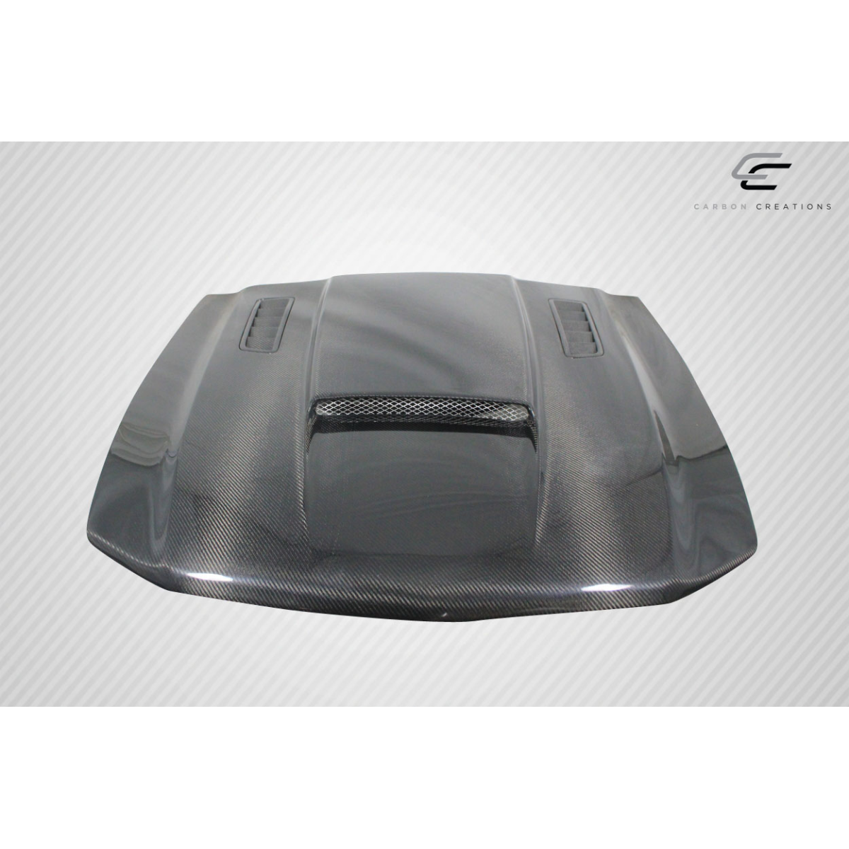 Modify your Ford Mustang 2010 with our Exterior/Hoods - Image shows part from a top-down angle