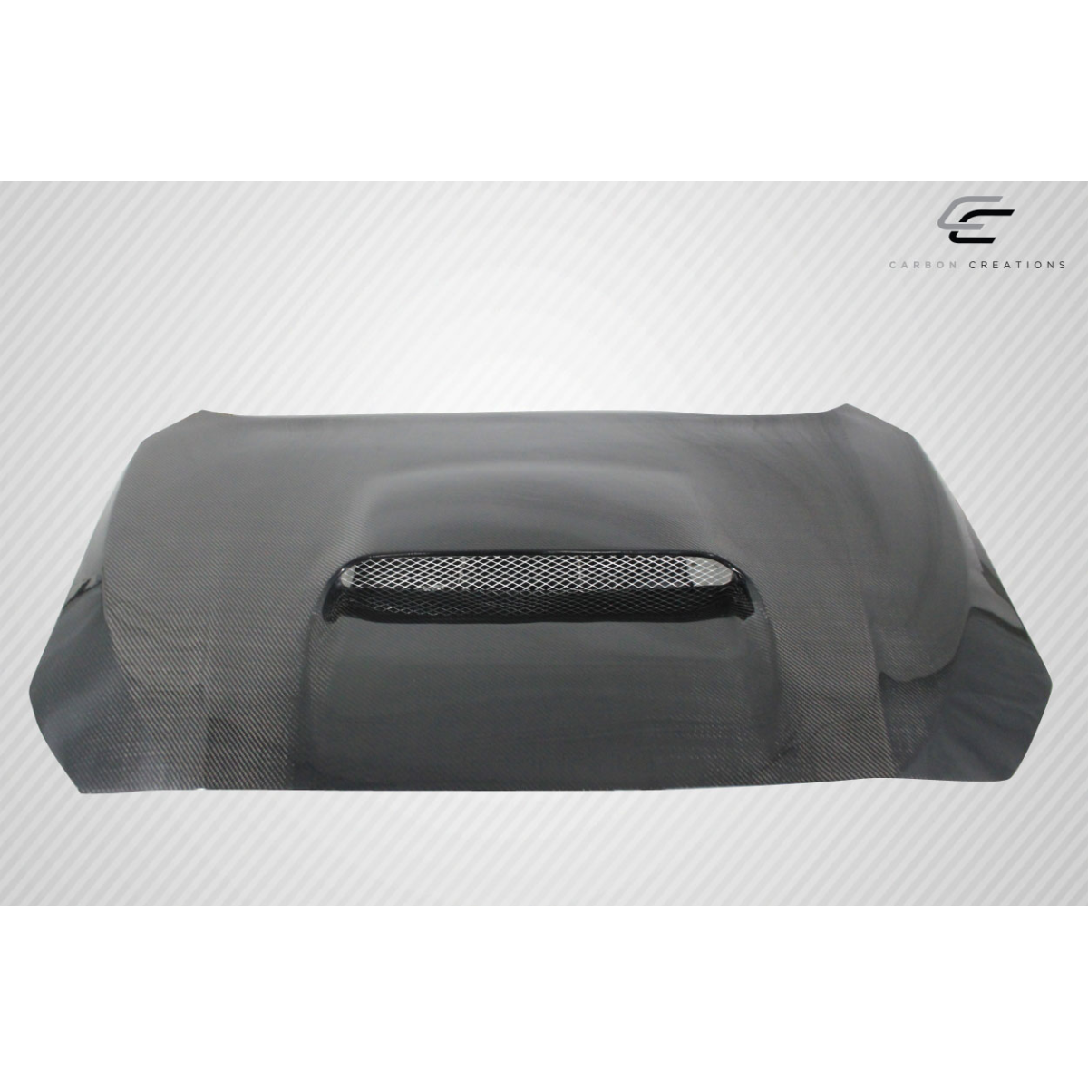 Modify your Subaru WRX 2015 with our Exterior/Hoods - Top down view of carbon fiber hood part