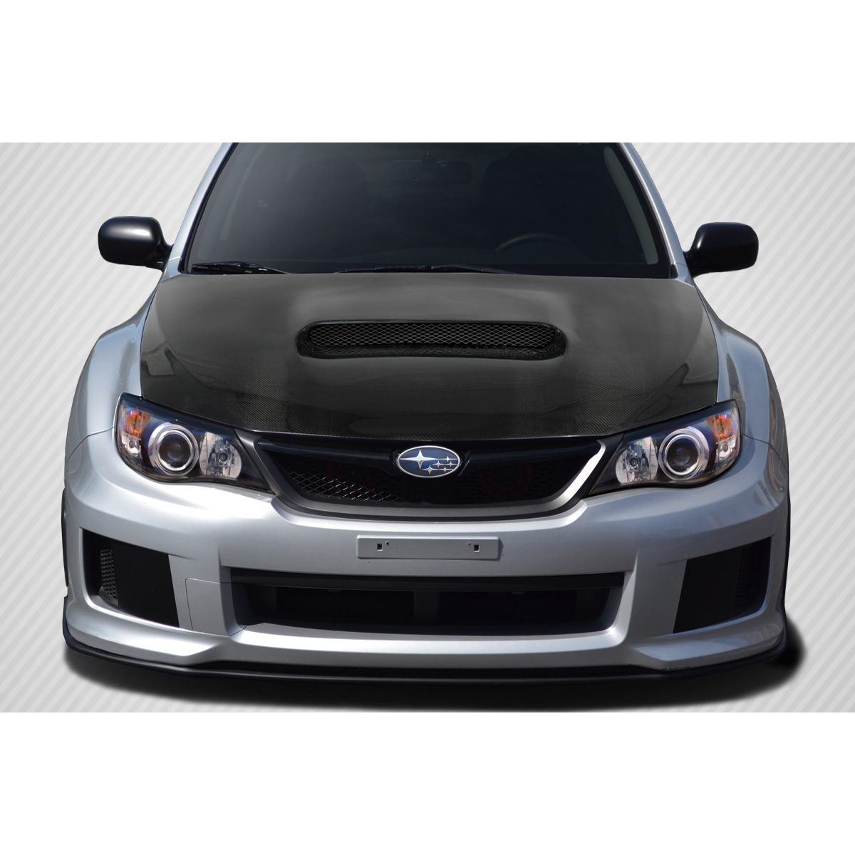 Modify your Subaru Impreza 2008 with our Exterior/Hoods - Front view slightly angled down