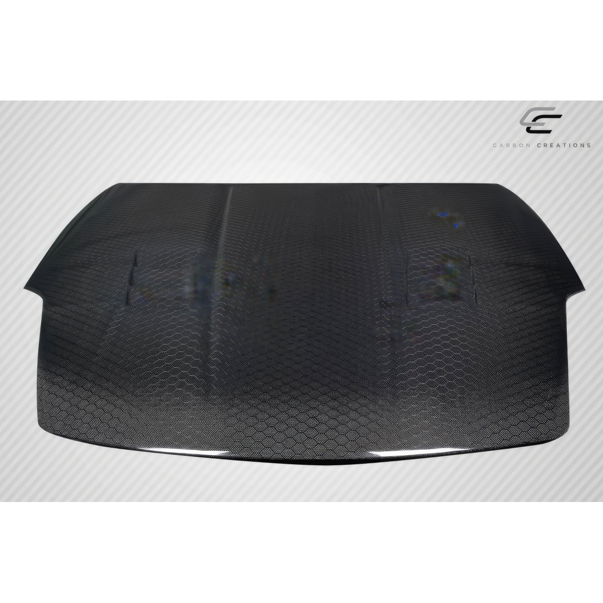 Modify your Nissan 350Z 2003 with our Exterior/Hoods - Top down view of hood at flat angle