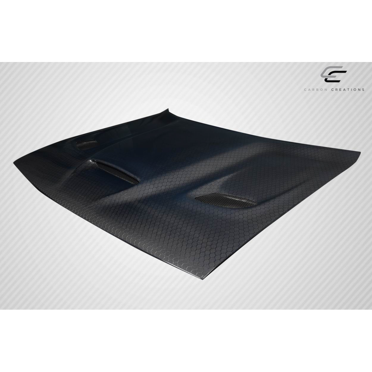 Modify your Dodge Challenger 2008 with our Exterior/Hoods - The part is viewed from a slight angle above