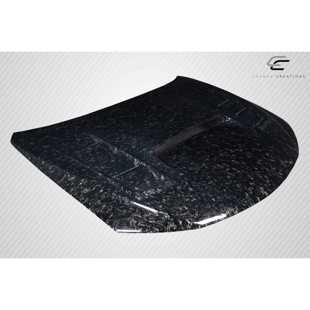 Modify your Subaru Impreza 2008 with our Exterior/Hoods - Top view angle showing the hood design and texture