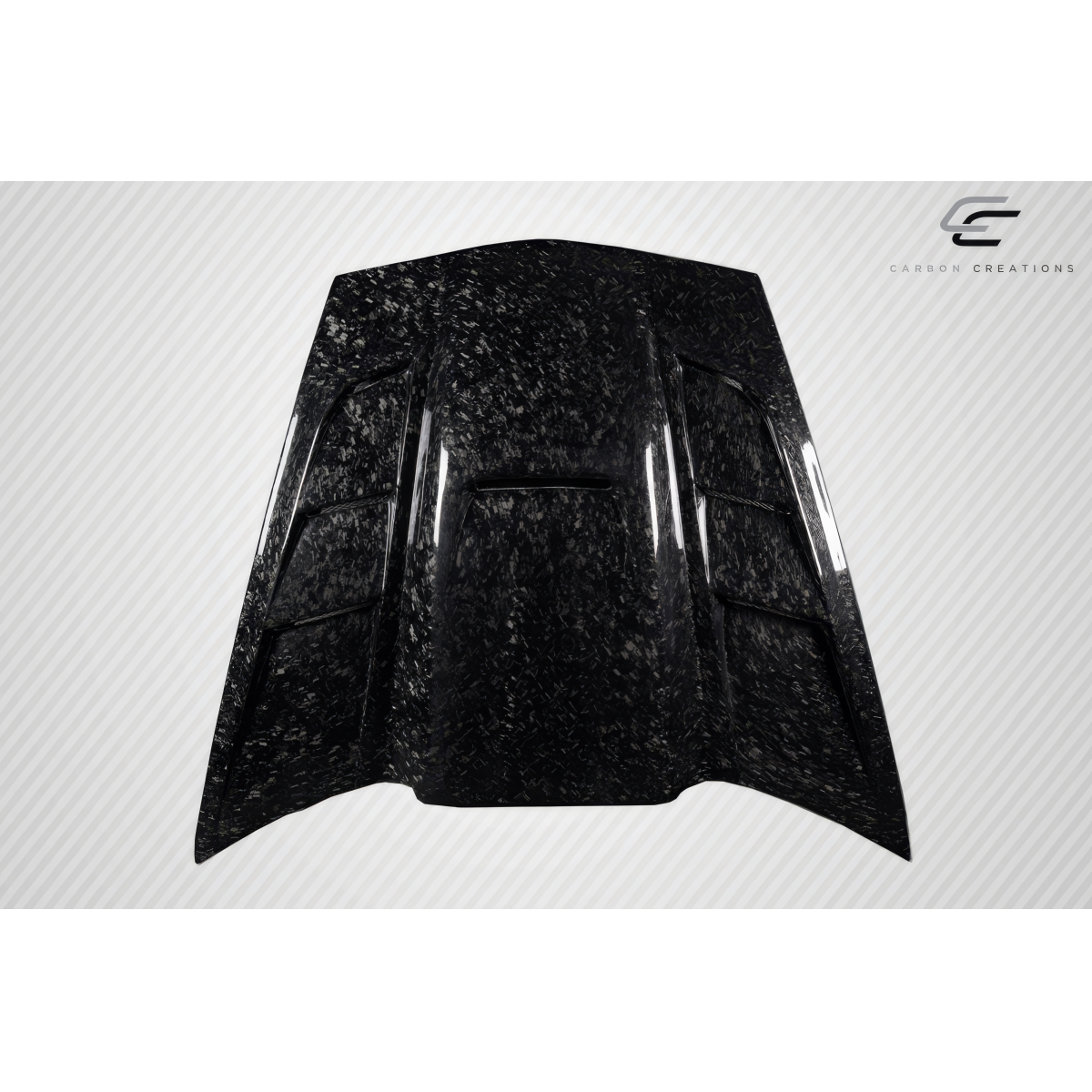 Modify your Chevrolet Corvette 2005 with our Exterior/Hoods - Top view of hood at a flat angle