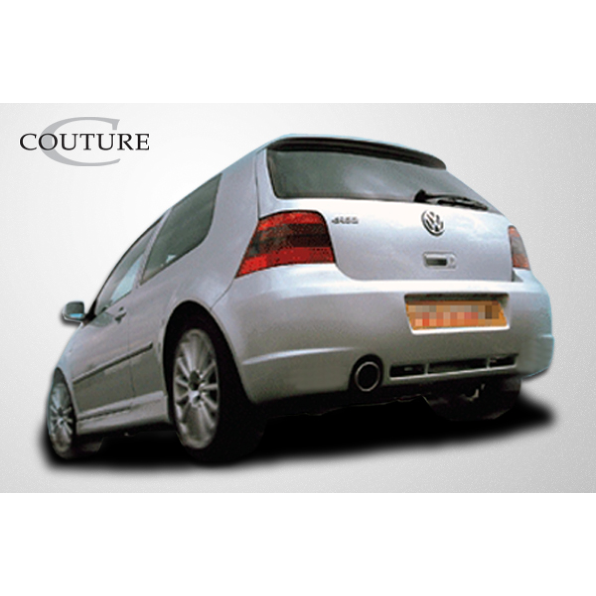 Modify your Volkswagen Golf 1999 with our Exterior/Side Skirts - View is from a low rear angle of the vehicle