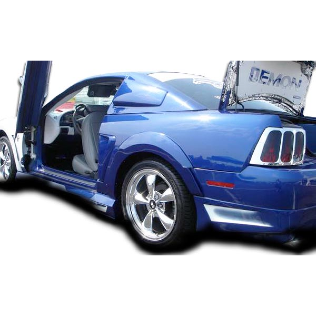 Modify your Ford Mustang 1999 with our Exterior/Fenders - Angled view showcasing rear fender flares