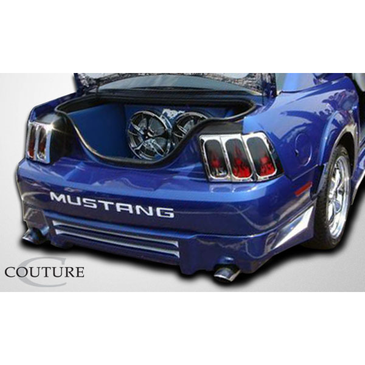 Modify your Ford Mustang 1999 with our Exterior/Fenders - Rear angle view of the Mustang vehicle part