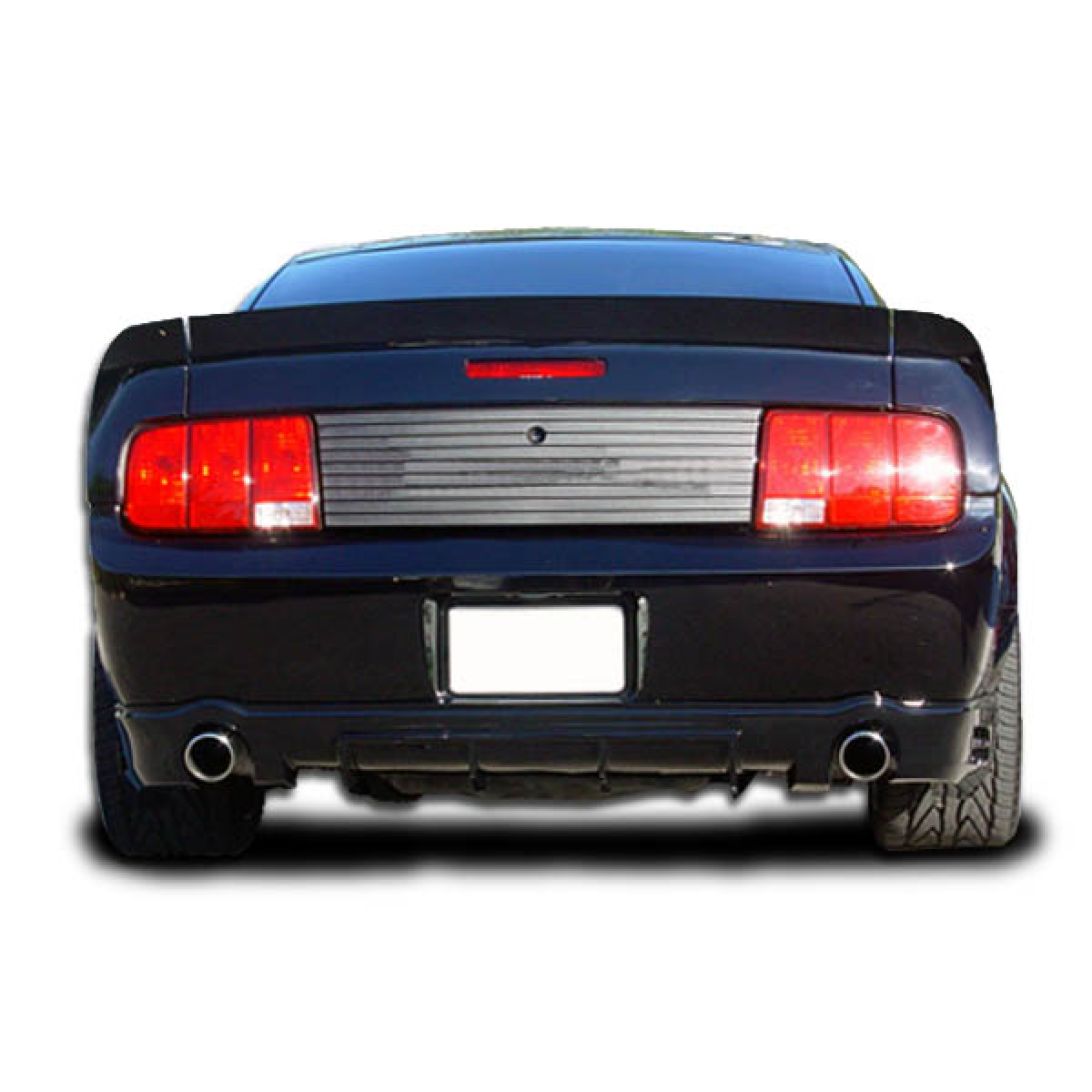 Modify your Ford Mustang 2005 with our Exterior/Wings - Image shows rear of vehicle from a straight angle