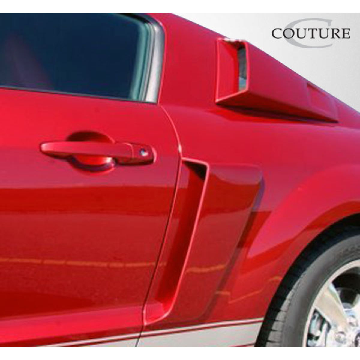 Modify your Ford Mustang 2005 with our Exterior/Scoops - View of side scoop from a slight angle