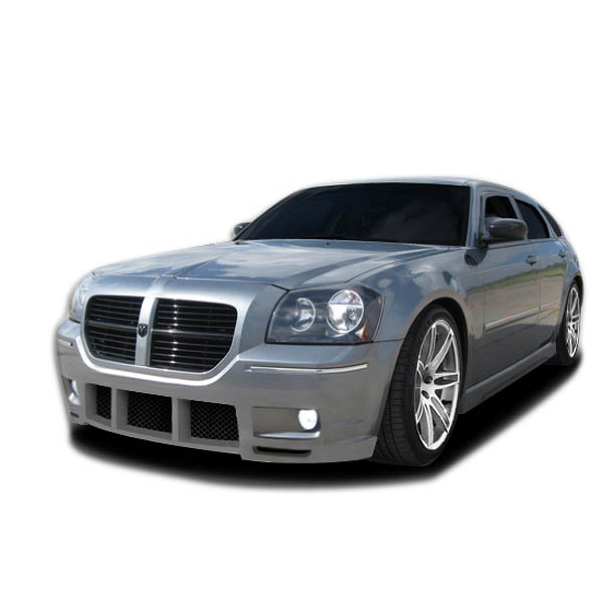 Modify your Dodge Magnum 2005 with our Exterior/Front Bumpers or Lips - Front angle view of a Dodge Magnum vehicle