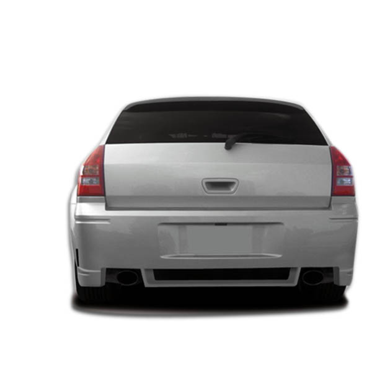 Modify your Dodge Magnum 2005 with our Exterior/Rear Bumpers or Lips - Rear view of the vehicle from a straight angle