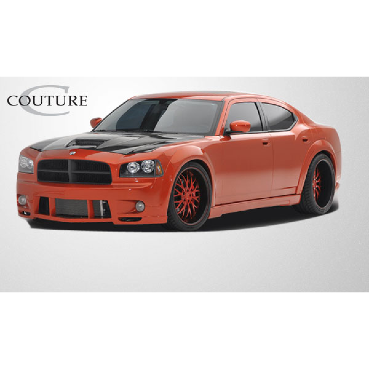 Modify your Dodge Charger 2006 with our Exterior/Side Skirts - Front three quarter view of the car