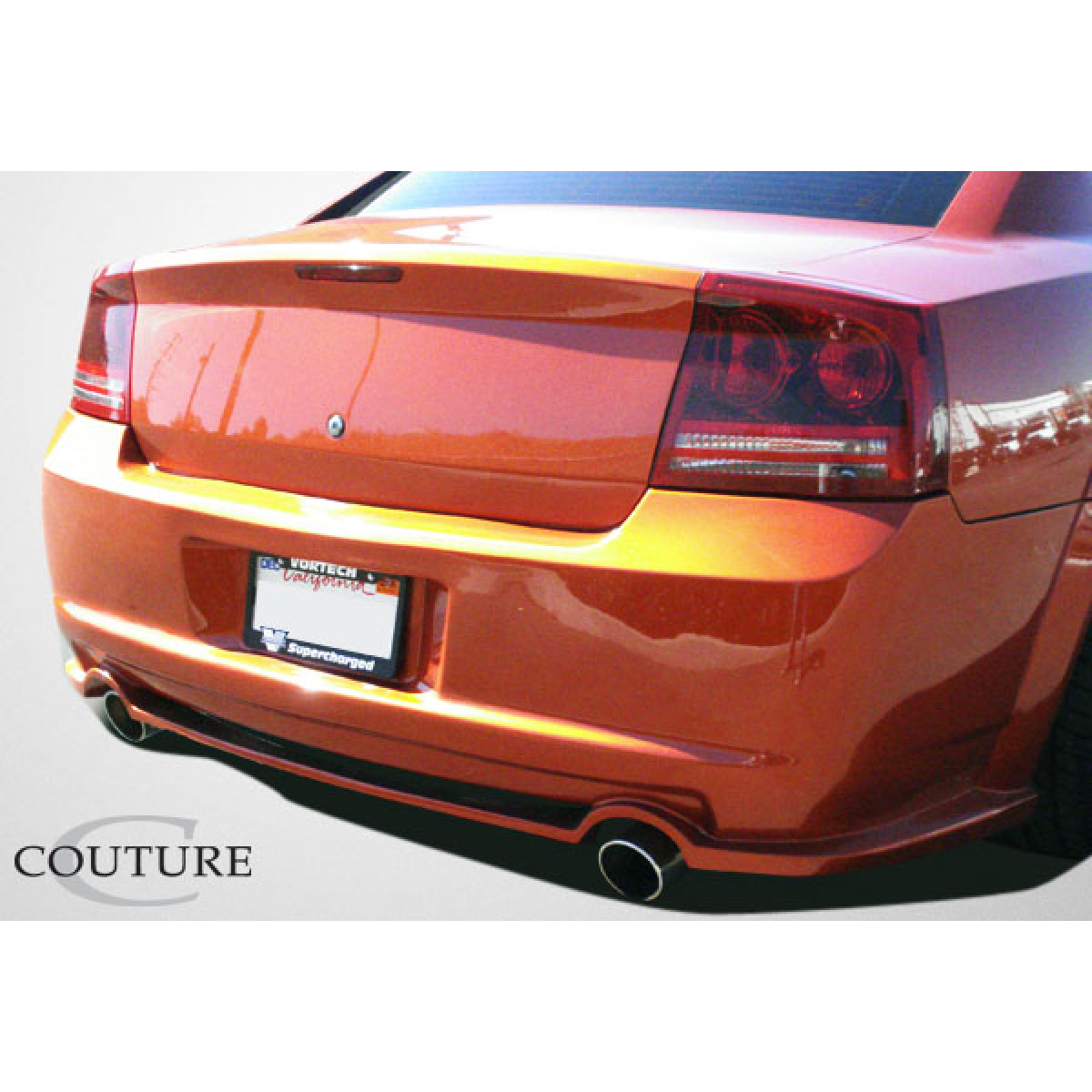 Modify your Dodge Charger 2006 with our Exterior/Rear Bumpers or Lips - Rear view angle of a Dodge Charger bumper