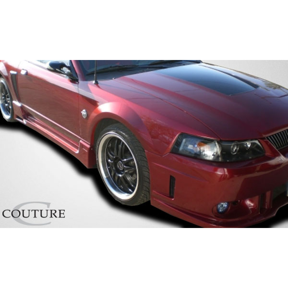 Modify your Ford Mustang 1999 with our Exterior/Front Bumpers or Lips - Viewed from a slight front angle