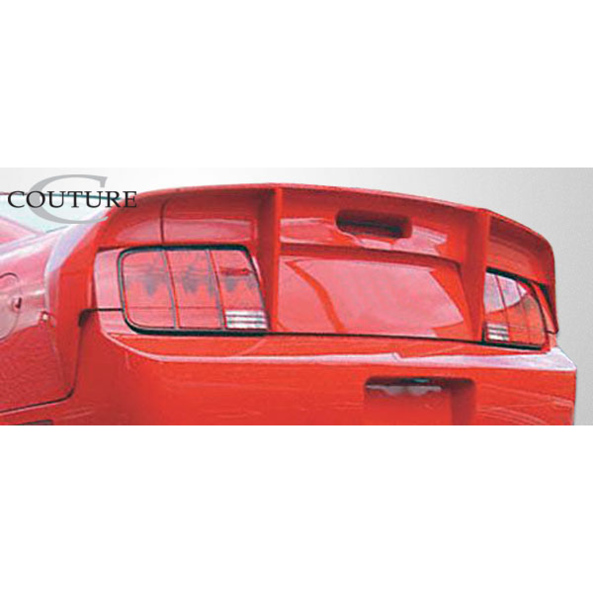 Modify your Ford Mustang 2005 with our Exterior/Wings - Rear view angle of trunk lid spoiler