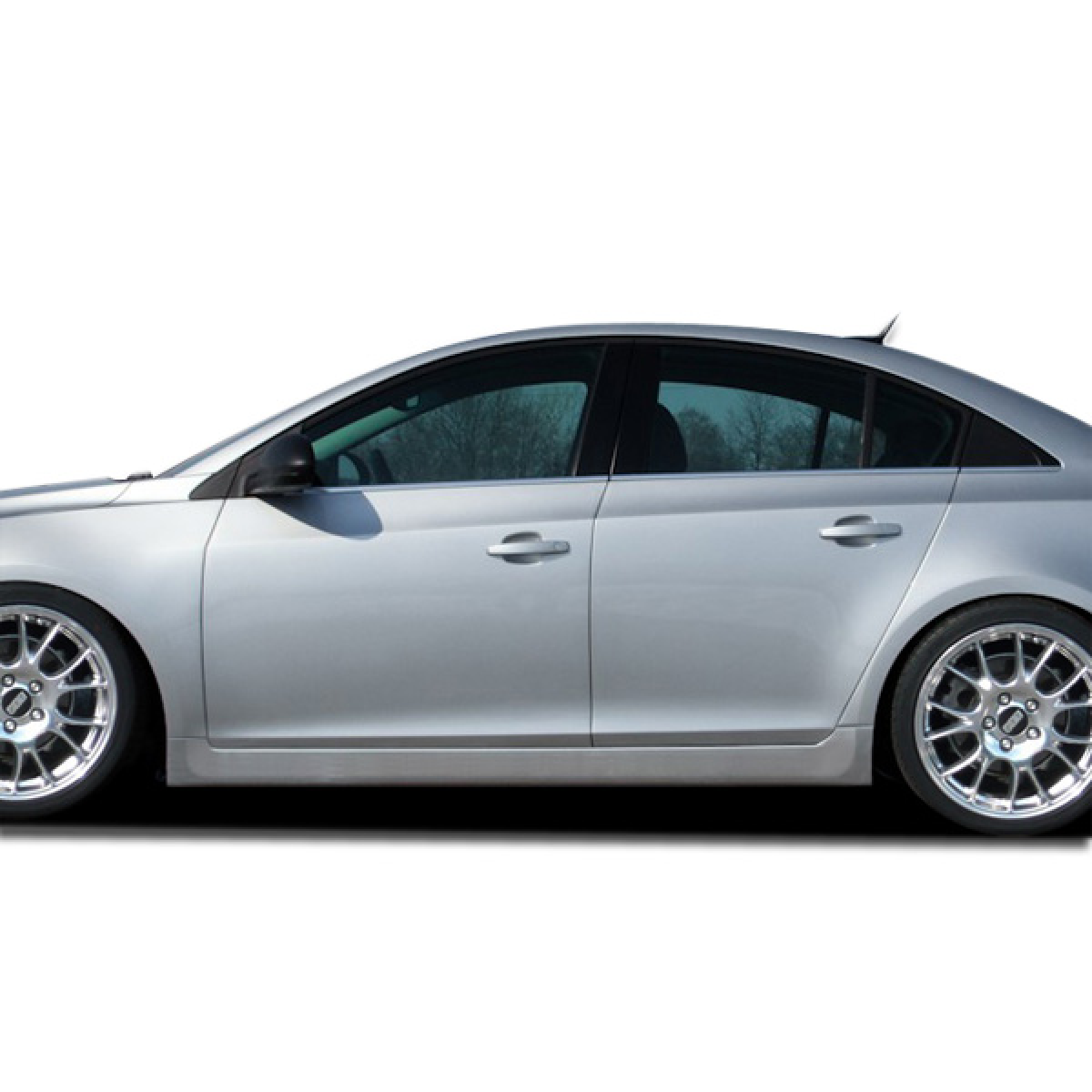Modify your Chevrolet Cruze 2011 with our Exterior/Side Skirts - Side profile view of vehicle at right angle
