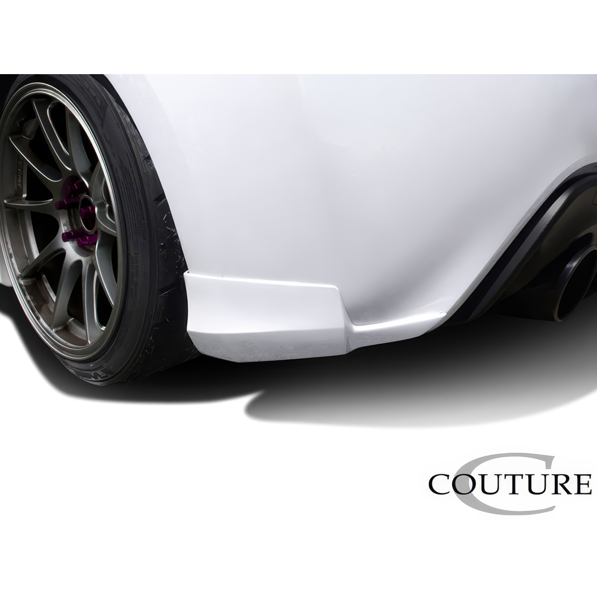 Modify your Subaru BRZ 2013 with our Exterior/Rear Bumpers or Lips - Angle shows rear bumper and wheel detail