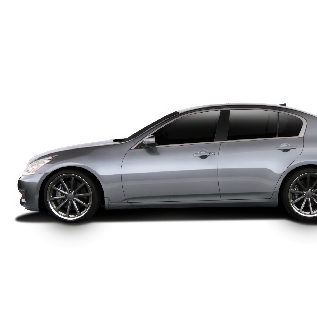 Modify your Infiniti G 2007 with our Exterior/Side Skirts - Side profile view of the vehicle