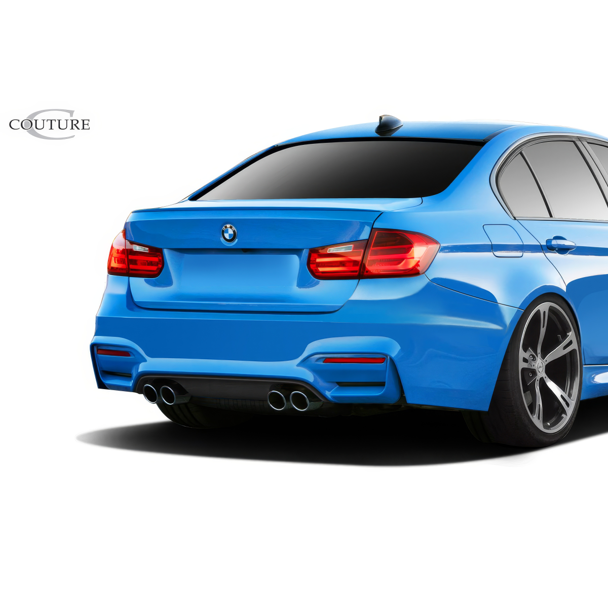 Modify your BMW 3-Series 2012 with our Exterior/Diffusers - Rear angle view of the BMW 3 Series