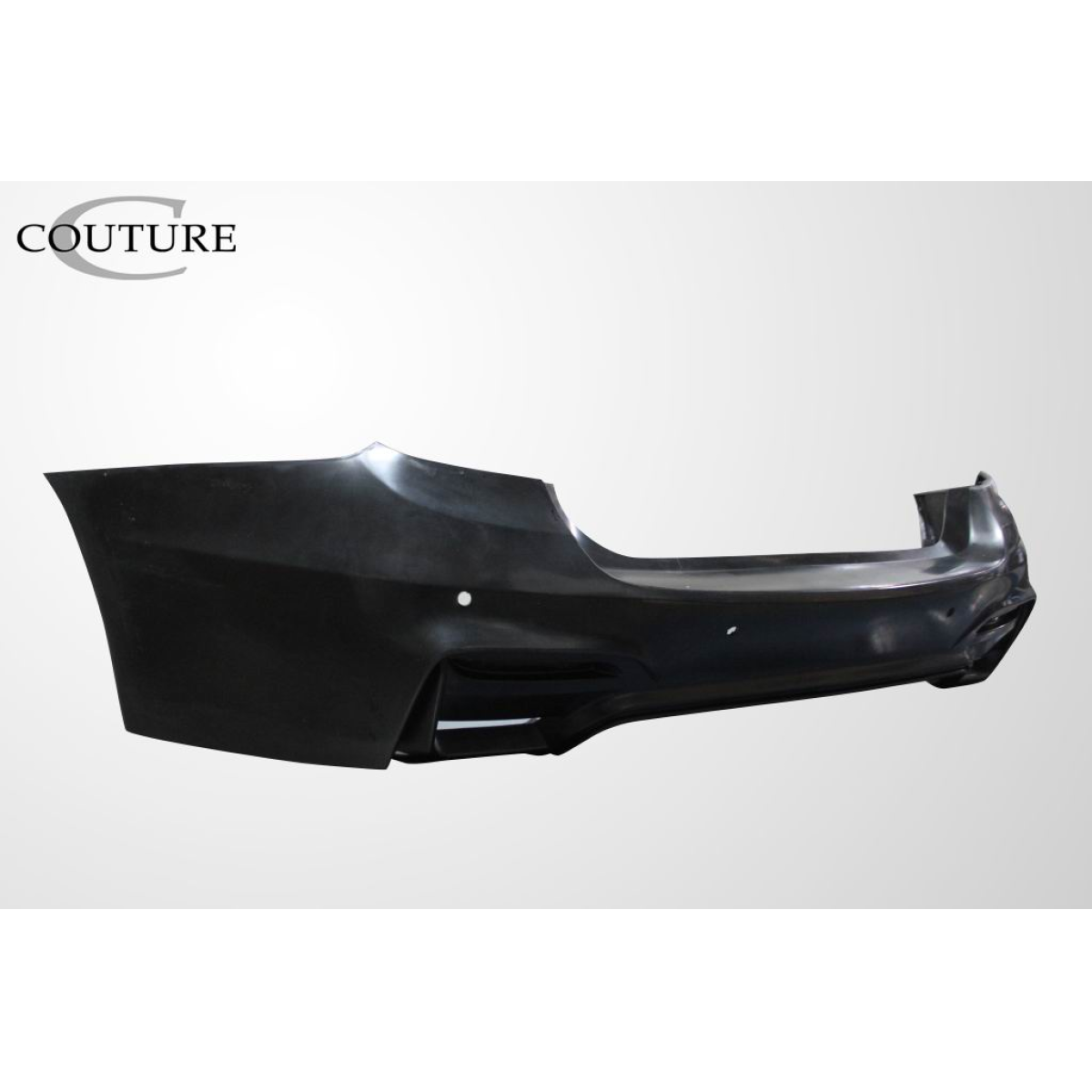 Modify your BMW 3-Series 2012 with our Exterior/Diffusers - Side angle view of rear bumper part