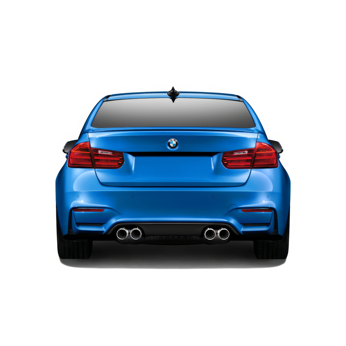 Modify your BMW 3-Series 2012 with our Exterior/Diffusers - View from straight behind the vehicle