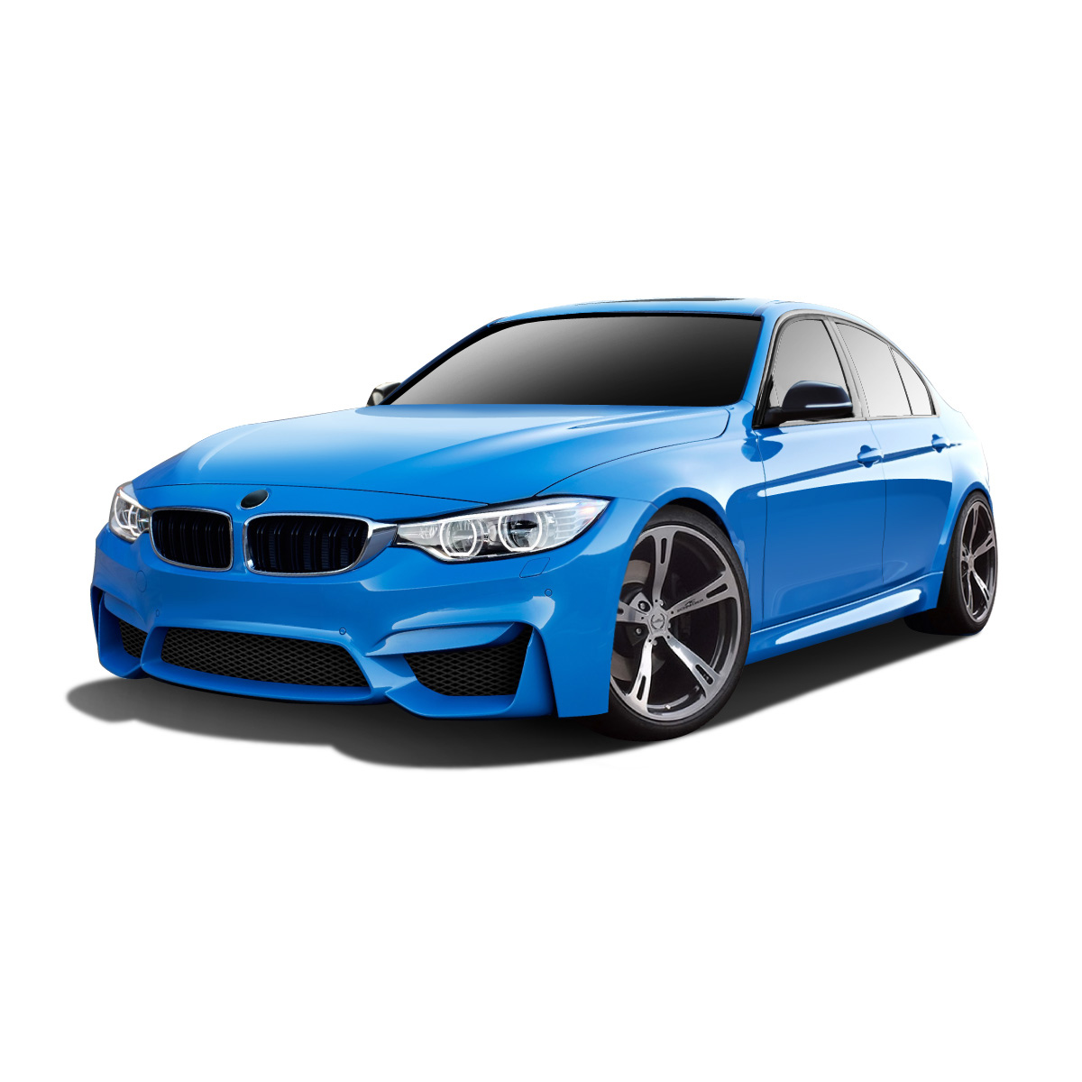 Modify your BMW 3-Series 2012 with our Exterior/Complete Body Kits - Frontal three quarter view of the vehicle