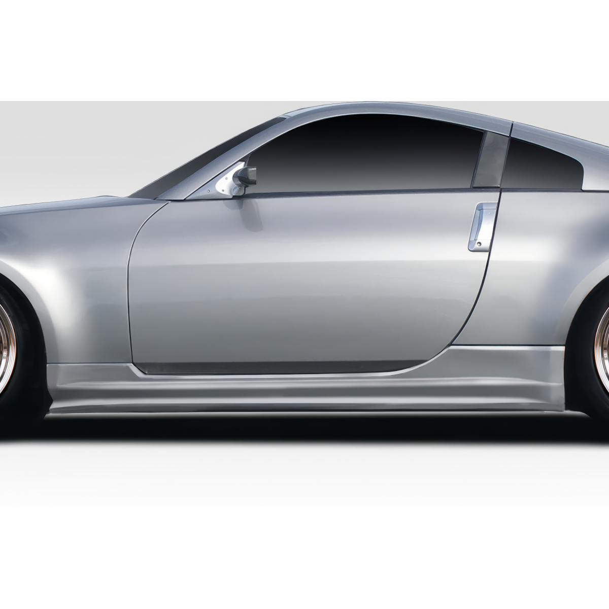 Modify your Nissan 350Z 2003 with our Exterior/Side Skirts - Side profile angle of the Nissan 350Z