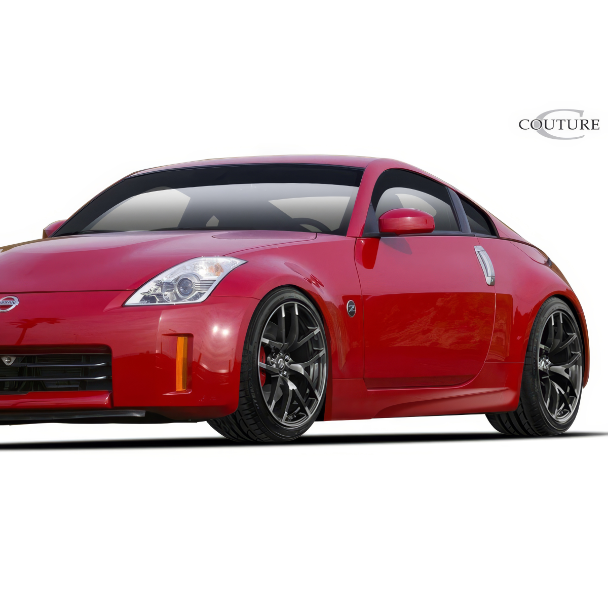 Modify your Nissan 350Z 2003 with our Exterior/Side Skirts - Slight front three quarter angle view of car