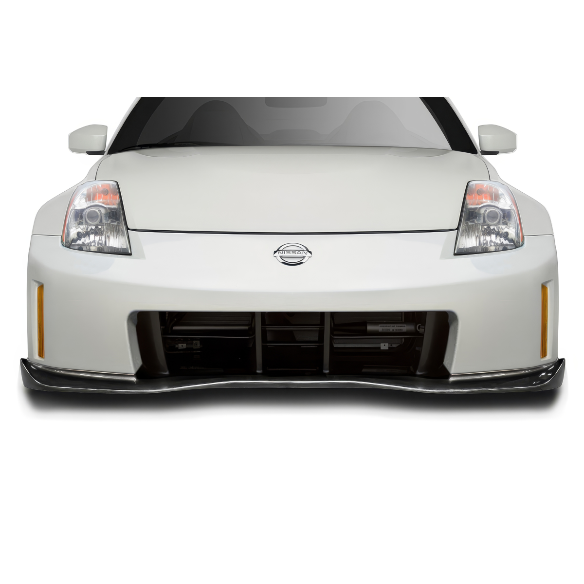 Modify your Nissan 350Z 2003 with our Exterior/Front Bumpers - Frontal view of Nissan 350Z at eye level