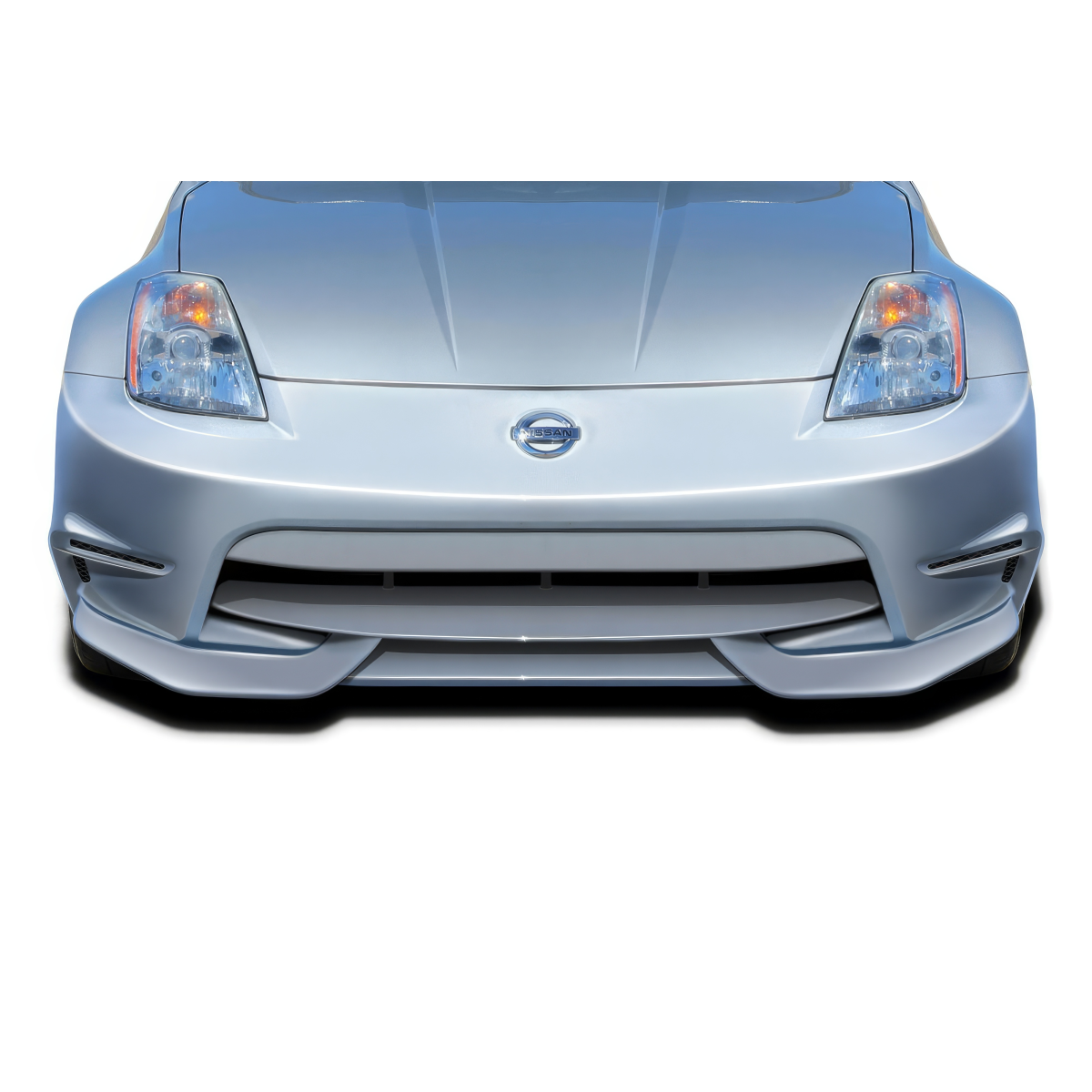Modify your Nissan 350Z 2003 with our Exterior/Front Bumpers or Lips - Frontal view of the car at a straight angle