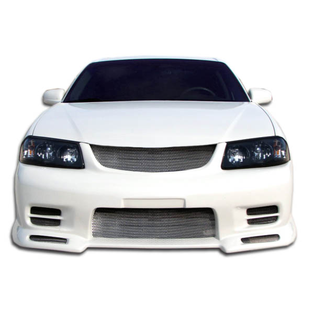 Modify your Chevrolet Impala 2000 with our Exterior/Front Bumpers or Lips - Front view of car part at straight angle