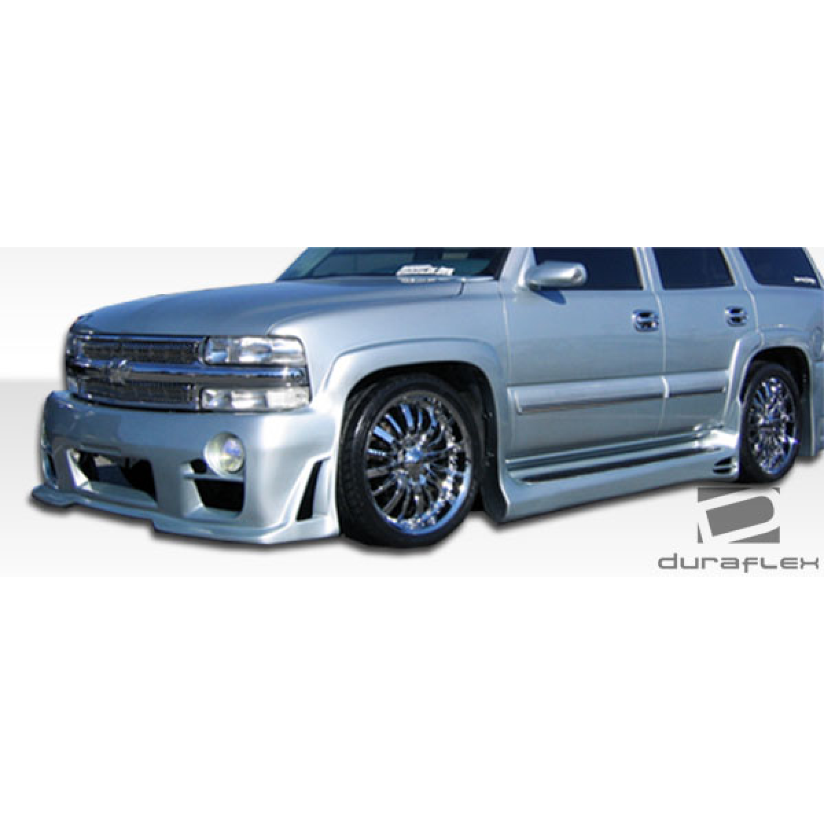 Modify your Chevrolet Silverado 2000 with our Exterior/Front Bumpers or Lips - Front angle view of custom bumper on vehicle