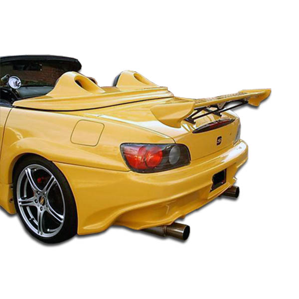 Modify your Honda S2000 2000 with our Exterior/Fenders - Rear angle view showcasing fender flares