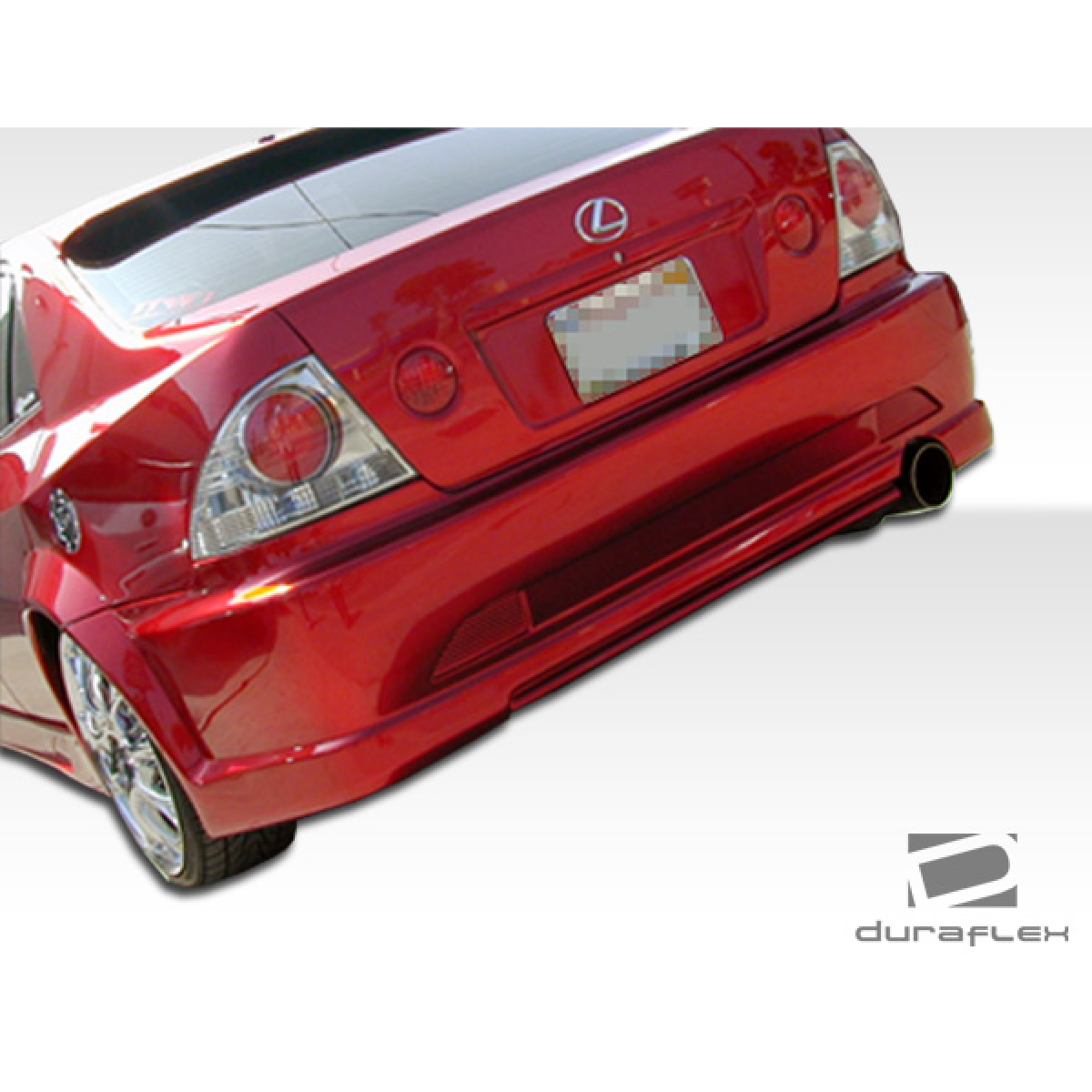 Modify your Lexus IS Series 2000 with our Exterior/Complete Body Kits - Angled view showing rear of vehicle from side