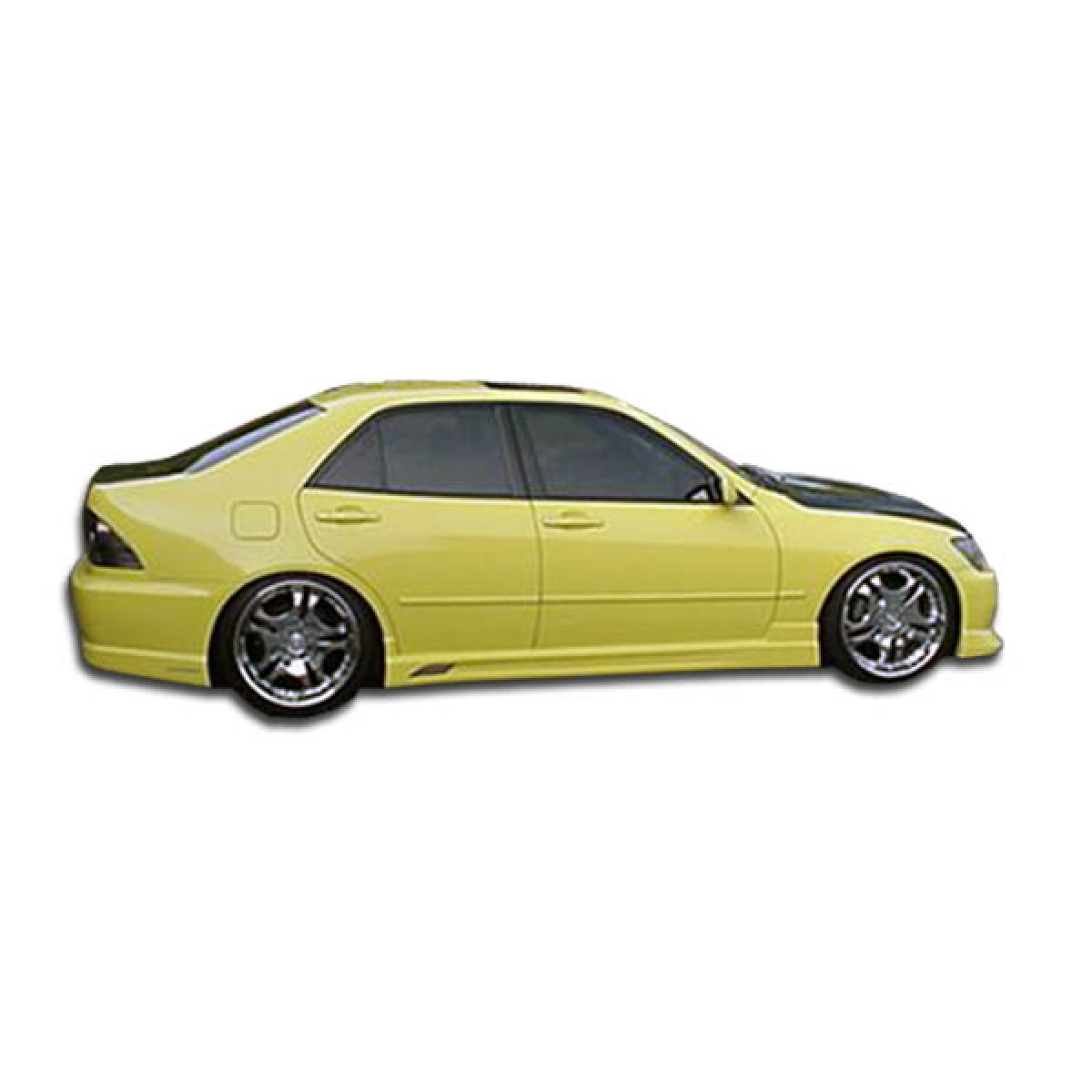 Modify your Lexus IS Series 2000 with our Exterior/Complete Body Kits - Side angle view of a modified Lexus IS300