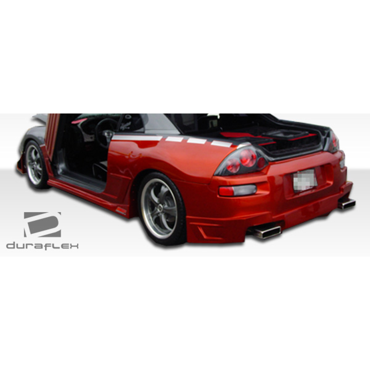 Modify your Mitsubishi Eclipse 2000 with our Exterior/Complete Body Kits - The image is seen from a rear three quarter angle