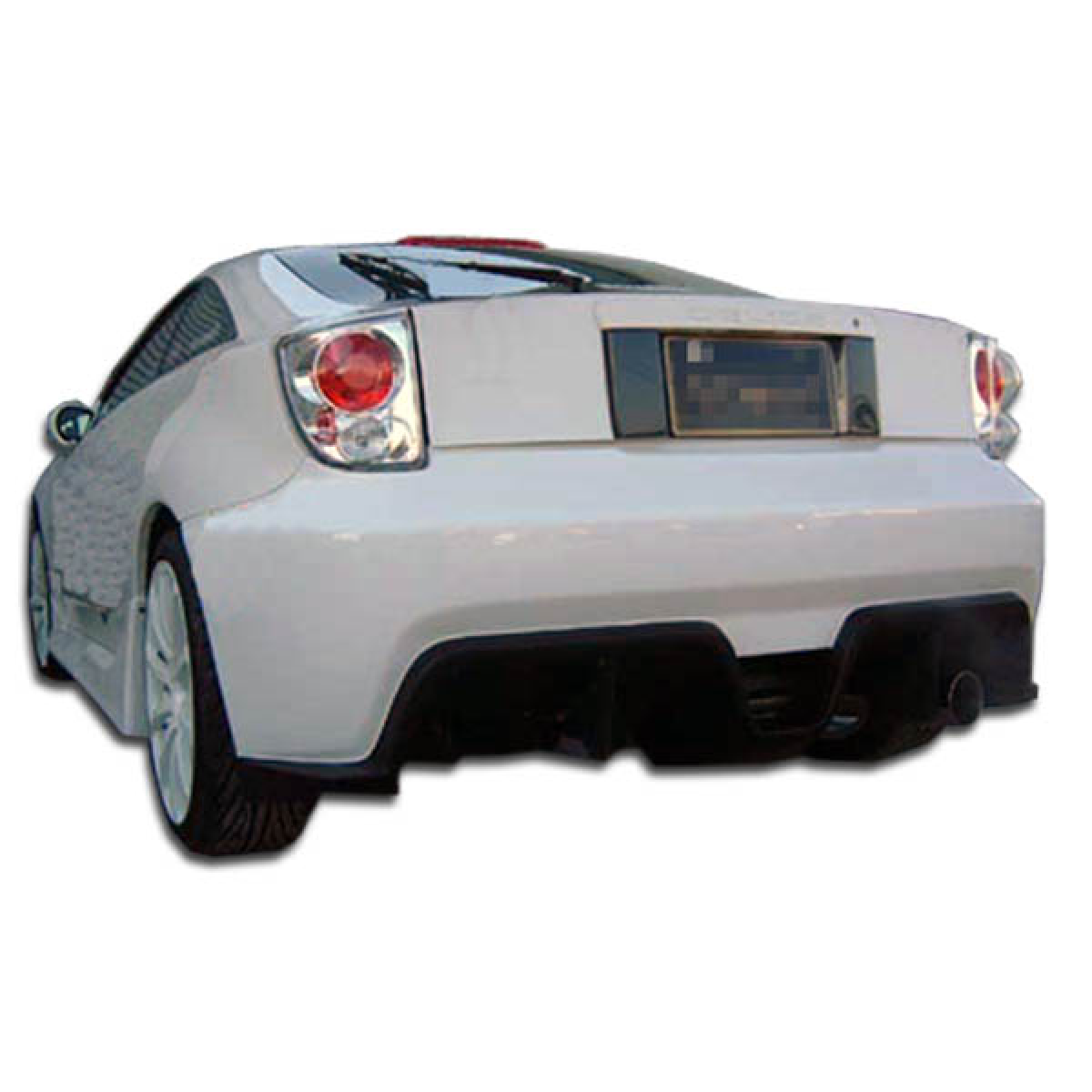 Modify your Toyota Celica 2000 with our Exterior/Rear Bumpers or Lips - Rear view angle of bumper part on vehicle