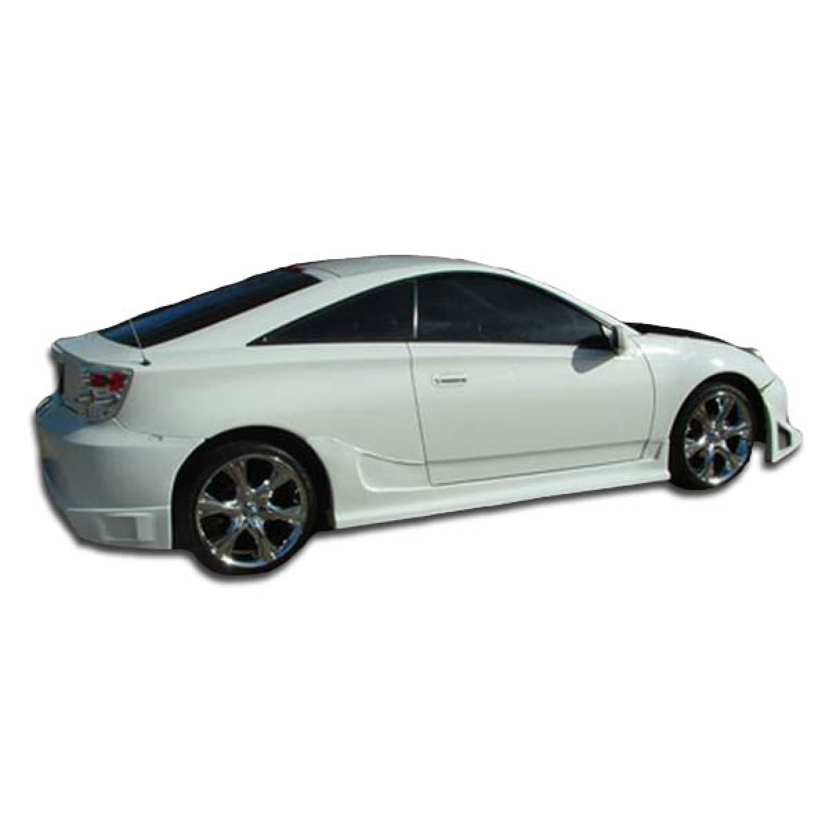 Modify your Toyota Celica 2000 with our Exterior/Side Skirts - Viewed from the rear three quarter angle