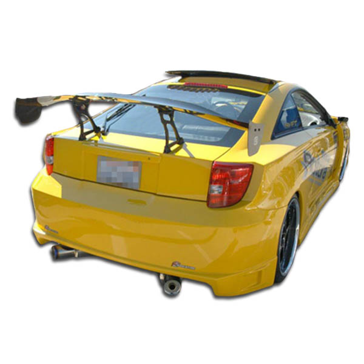 Modify your Toyota Celica 2000 with our Exterior/Rear Bumpers or Lips - Rear view angle showing exterior modifications