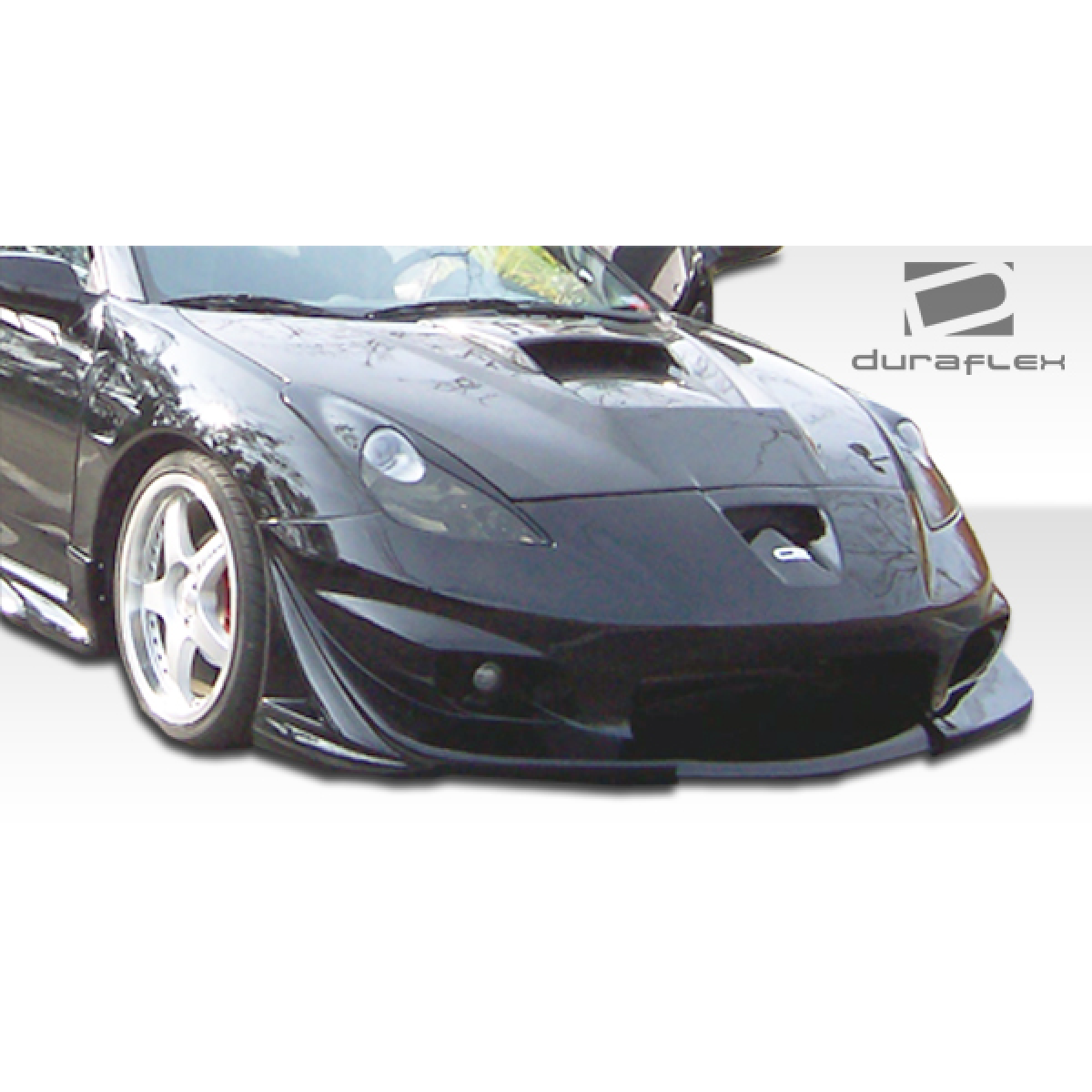 Modify your Toyota Celica 2000 with our Exterior/Complete Body Kits - Frontal angle showing aftermarket front bumper