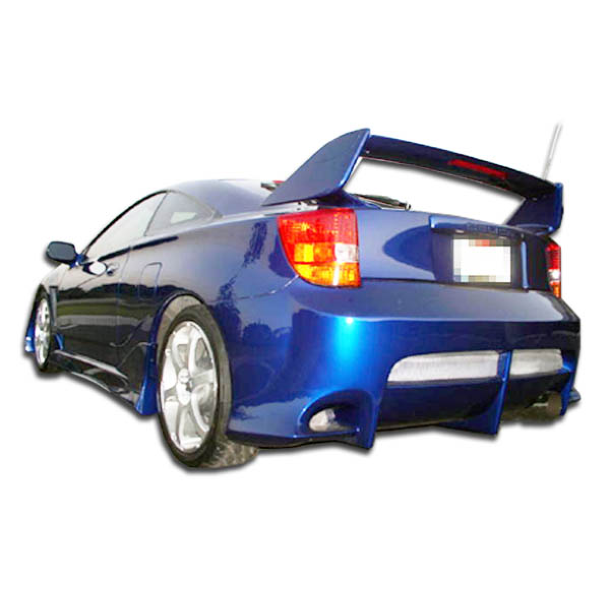 Modify your Toyota Celica 2000 with our Exterior/Complete Body Kits - Rear angle view of modified Toyota Celica