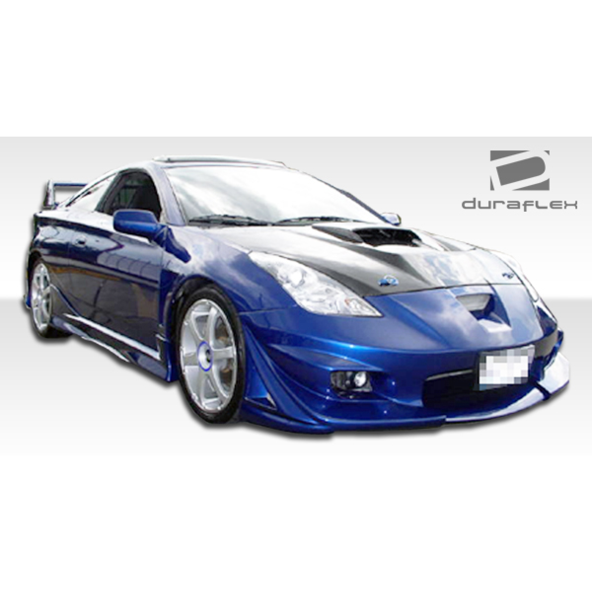 Modify your Toyota Celica 2000 with our Exterior/Complete Body Kits - Front three quarter angle showing side skirts