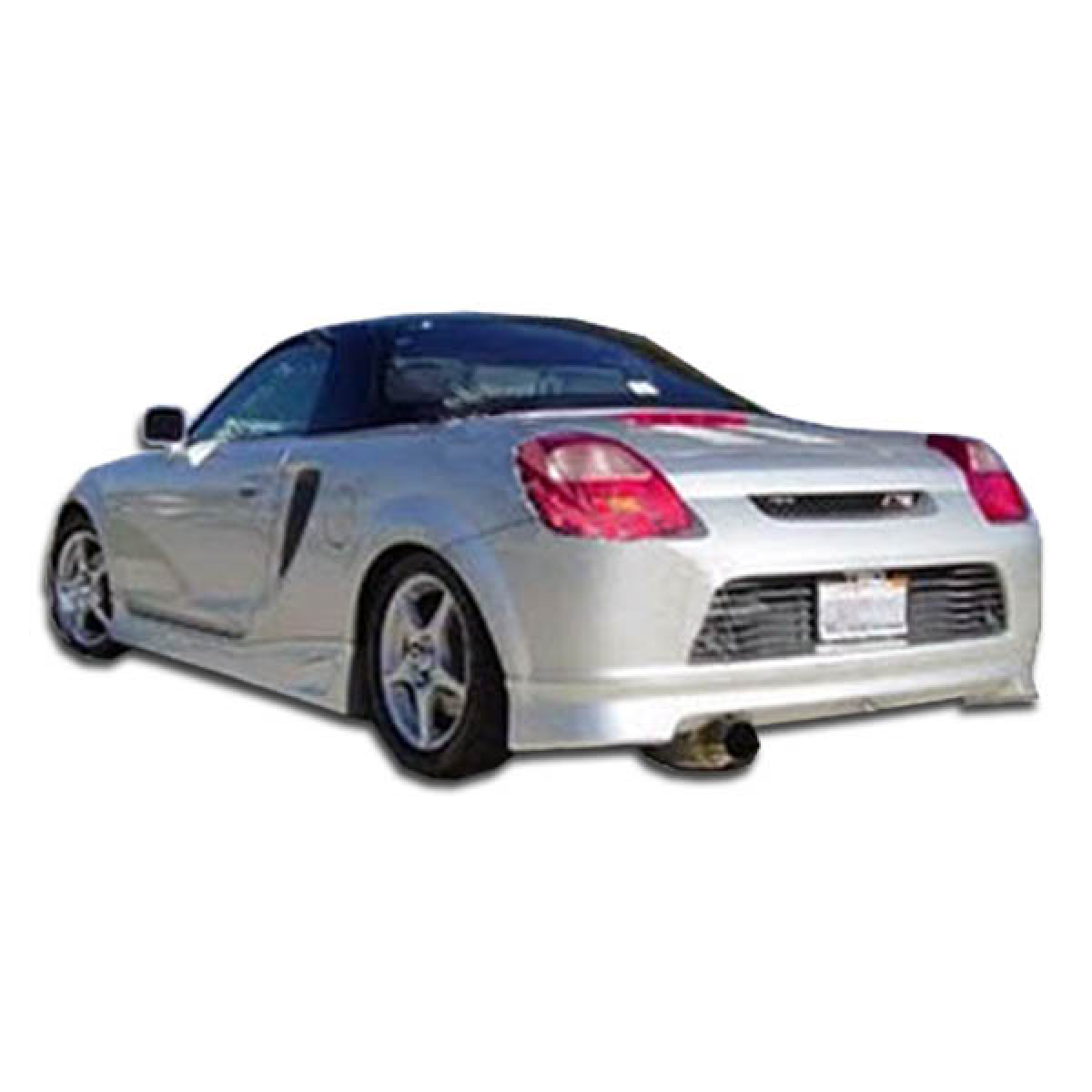 Modify your Toyota MR2 2000 with our Exterior/Rear Bumpers or Lips - Rear angle view of silver Toyota MR2