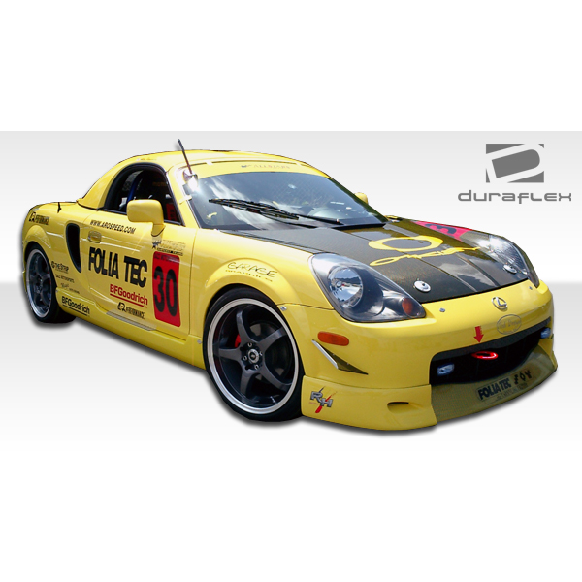 Modify your Toyota MR2 Spyder 2000 with our Exterior/Complete Body Kits - Front three quarter angle view of the vehicle