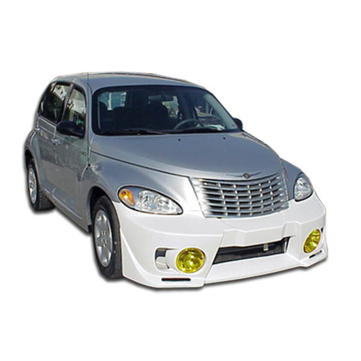 Modify your Chrysler PT Cruiser 2001 with our Exterior/Front Bumpers or Lips - Front view angled to the left