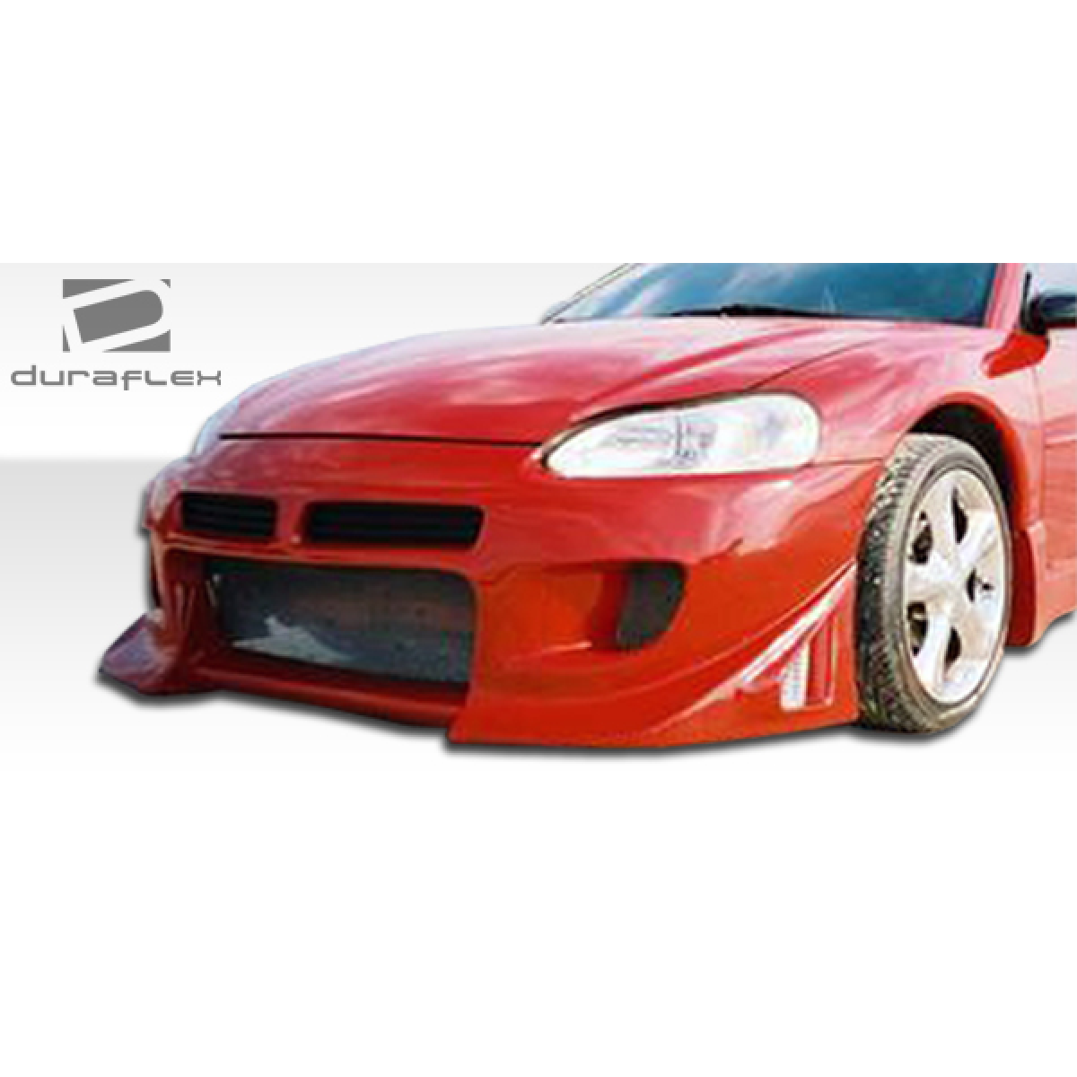 Modify your Chrysler Sebring 2001 with our Exterior/Front Bumpers or Lips - Front view angle of vehicle part showing bumper design