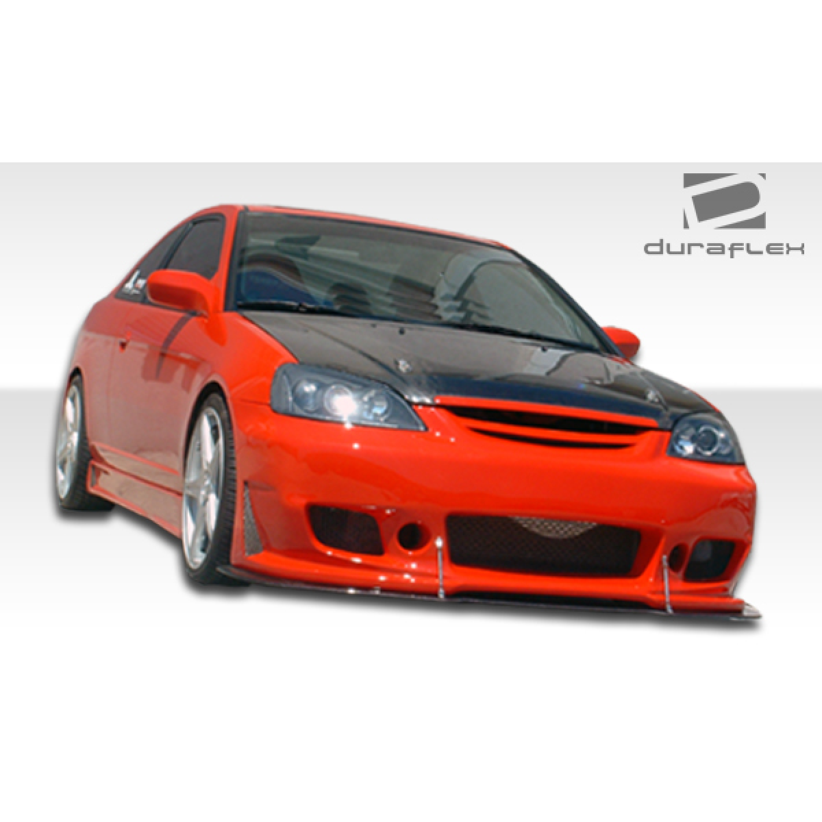 Modify your Honda Civic 2001 with our Exterior/Side Skirts - Front three quarter view of vehicle