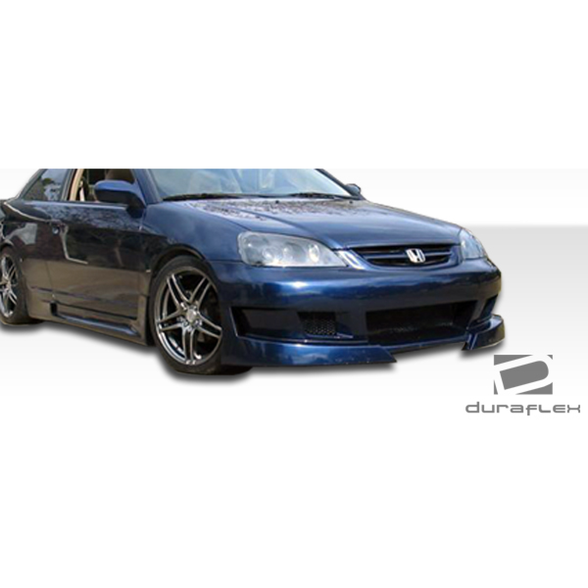 Modify your Honda Civic 2001 with our Exterior/Side Skirts - Front three quarter view of Honda Civic