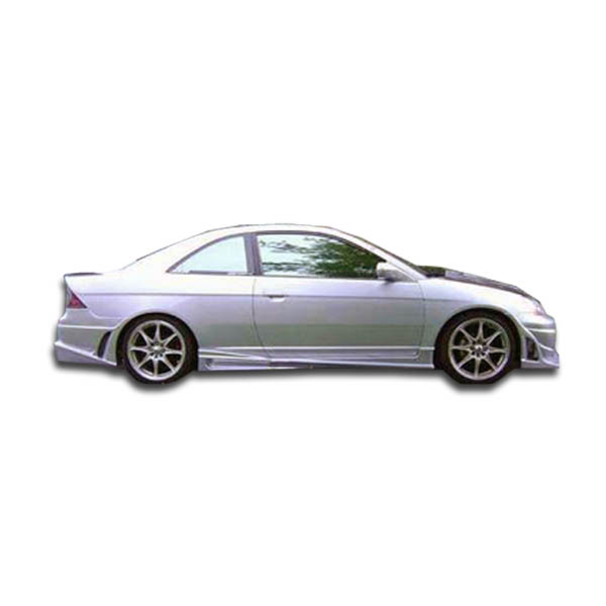 Modify your Honda Civic 2001 with our Exterior/Side Skirts - Side view of the vehicle at a right angle