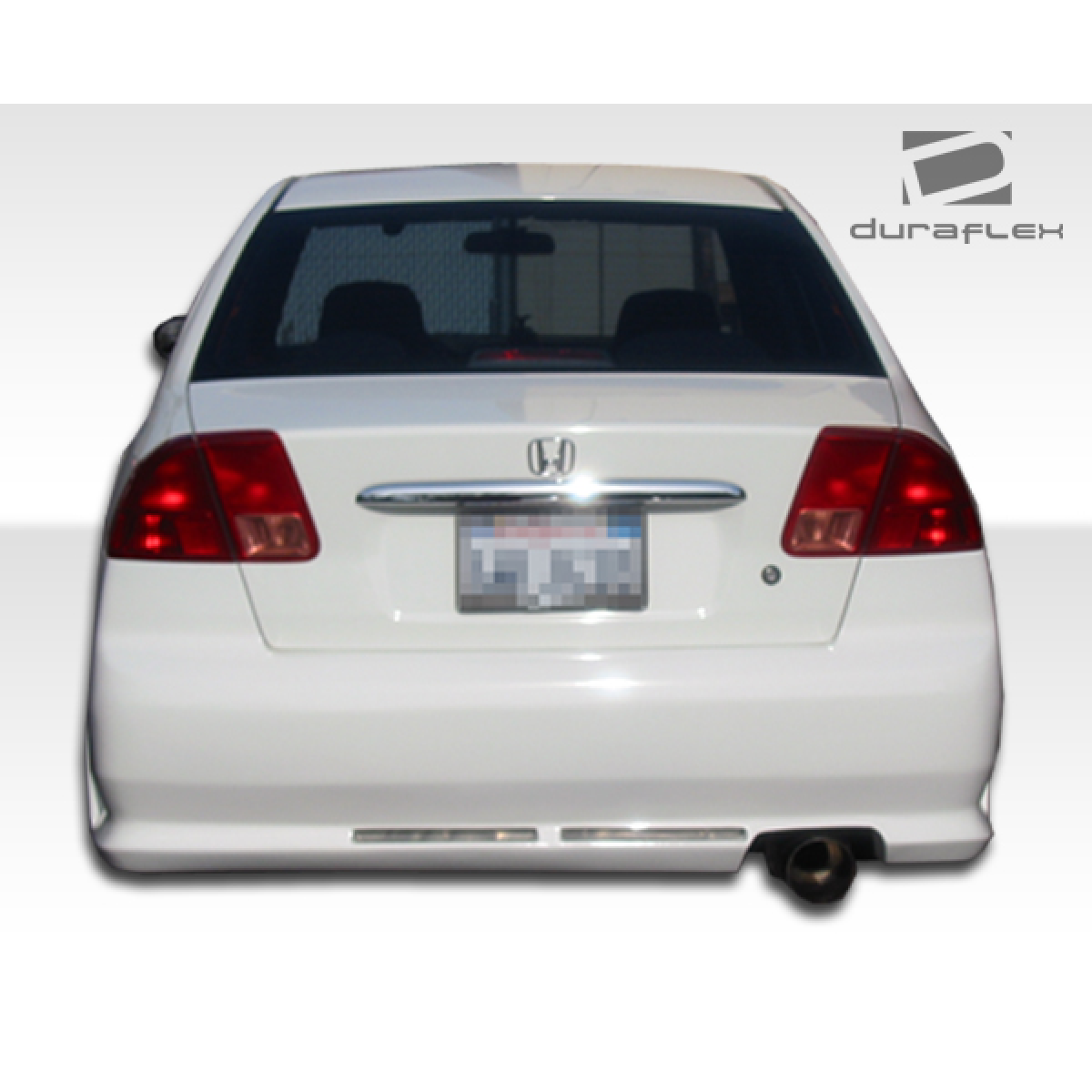 Modify your Honda Civic 2001 with our Exterior/Complete Body Kits - The image shows the rear view of the vehicle